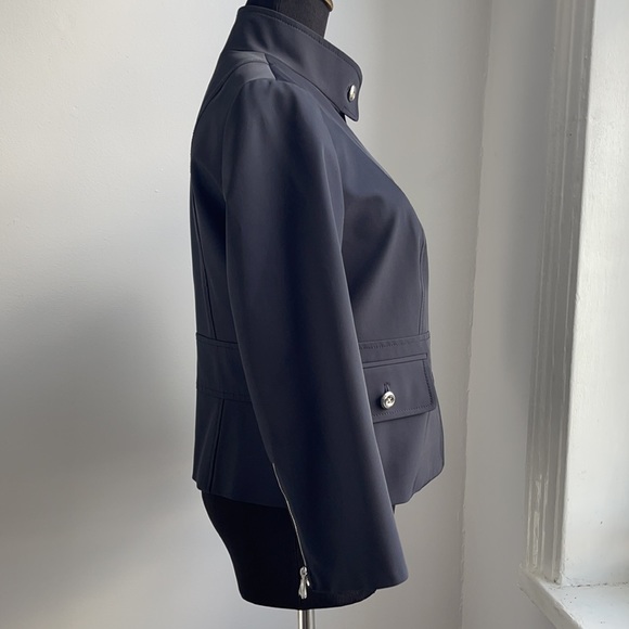 Per se black high collar buttoned jacket - Picture 3 of 9